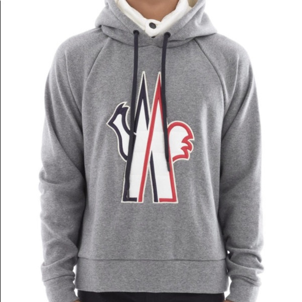 MONCLER GRENOBLE Logo-embroidered Padded-neck Hoodie
